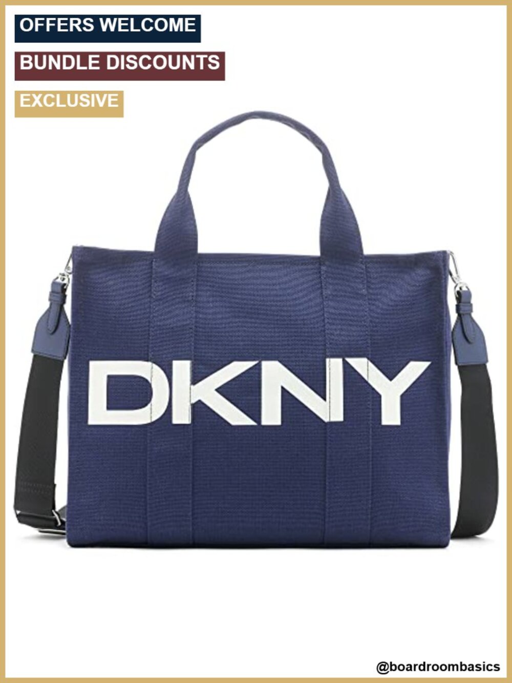 DKNY Emilee Tote - Signature Lining, Zippered Divider, Removable Strap